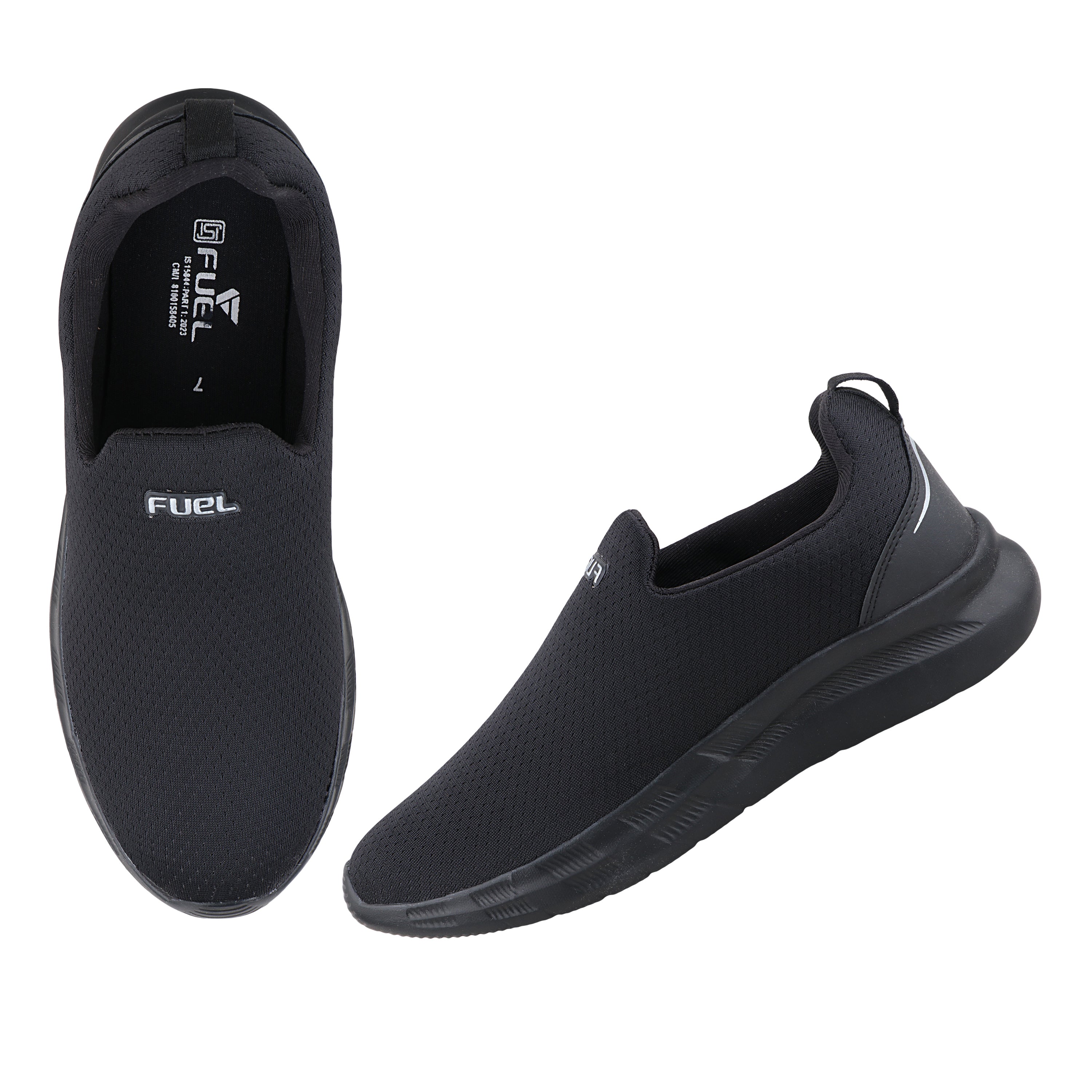 FUEL Wonder Breathable Running Shoes for Men – Ultra Comfort Fit (Black)