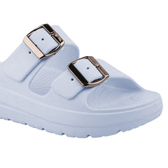 FUEL Florida Lightweight and Comfortable with Soft Cushioned Footbed & Slip-On Design for Women's (Ice-Blue)
