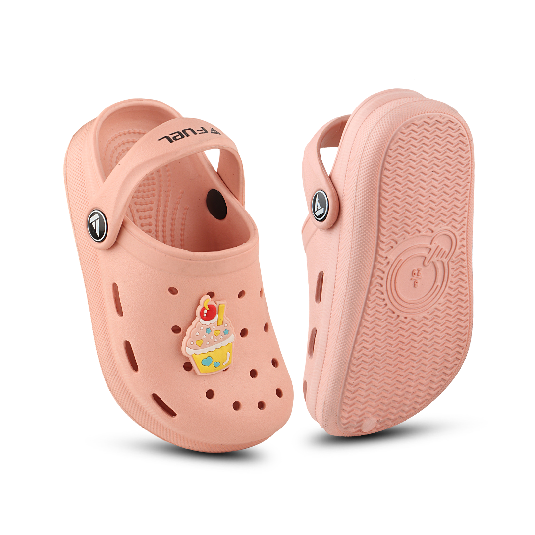 FUEL Hooper Clogs Slipper for 4-10 Years Boys/Girls (PEACH)