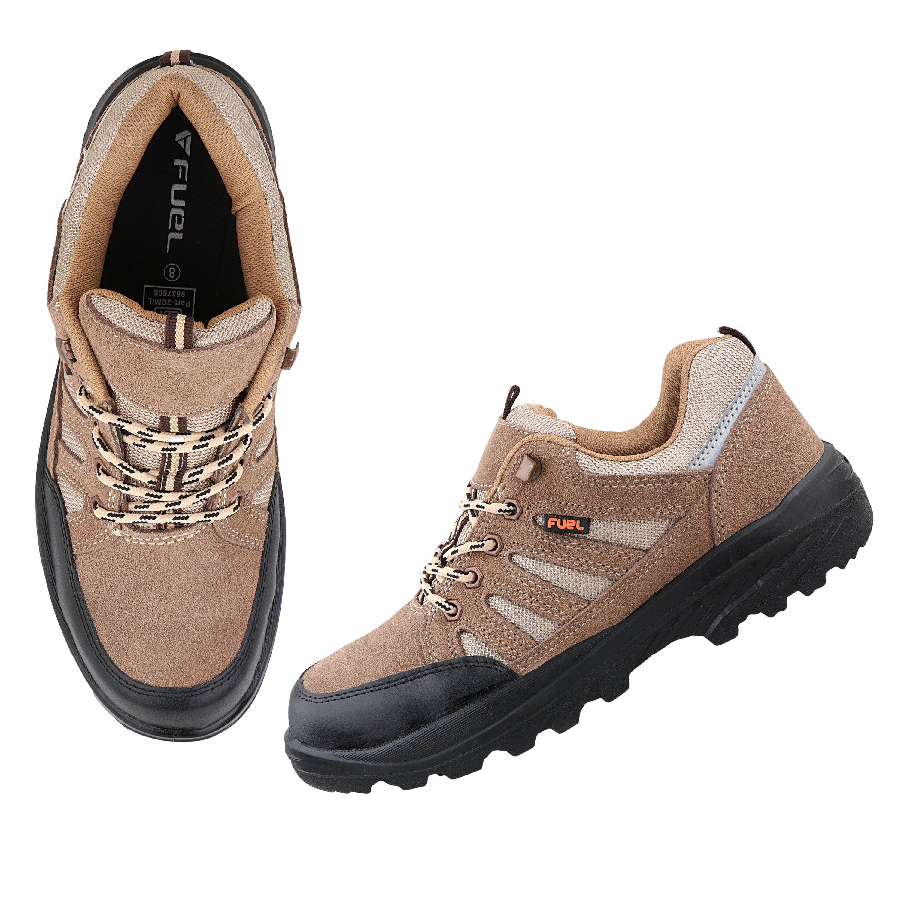 FUEL Torpedo Industrial Safety Shoes for Men in PU Single Density with 200J Metallic Toe Cap