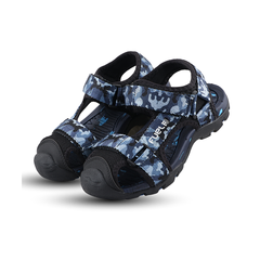 Fuel Harry Sandal For 4 to 10 Year Kids (Black & R. BLUE)