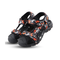 Fuel Harry Sandal For 4 to 10 Year Kids (Orange & Black)