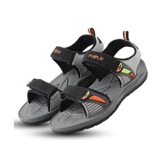 FUEL Leo Breathable & Flexible Sports Sandal For Men (Black)
