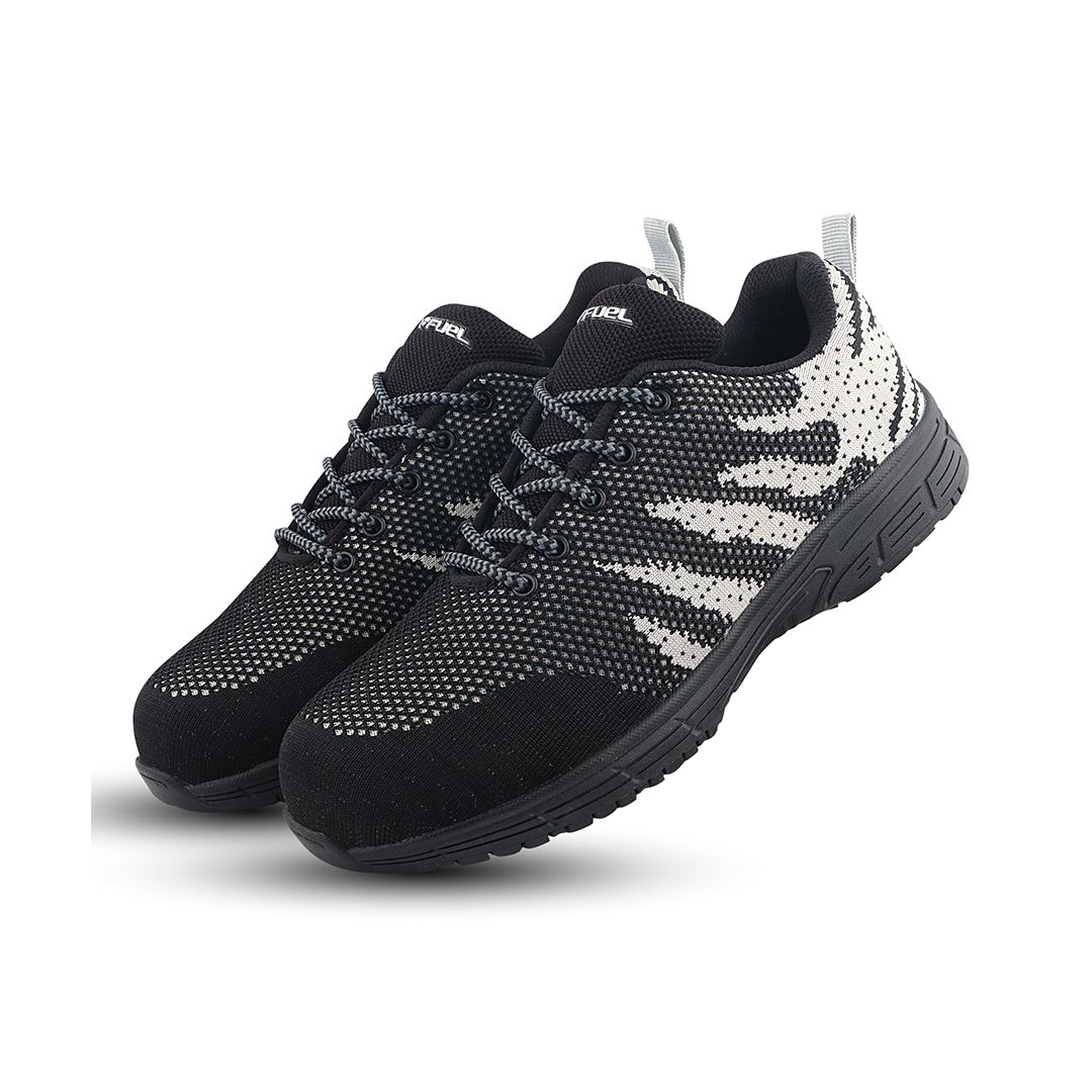 Fuel Gracy Safety Shoes for Women's (Black-Grey)