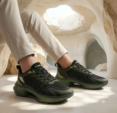 FUEL Cave Lightweight & Breathable with Comfortable Cushioning & Modern Style Sports Shoes for Men's (Green)