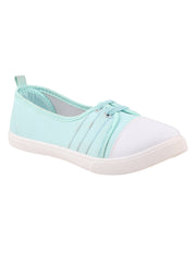 FUEL Sophia-02 Stylish & Breathable Slip On Shoe for Girls (Mint-Green)