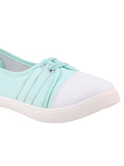 FUEL Sophia-02 Stylish & Breathable Slip On Shoe for Girls (Mint-Green)