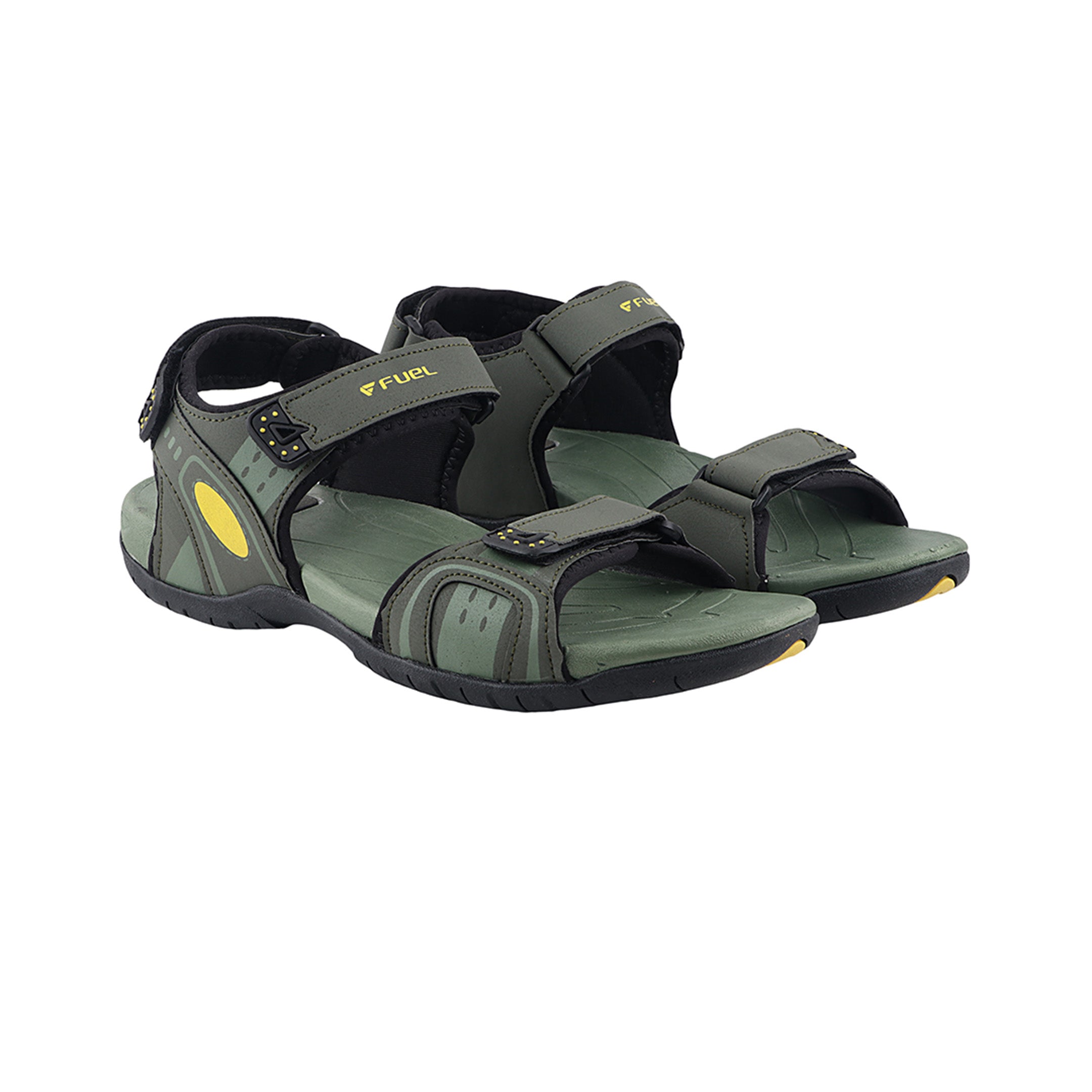 Fuel 2112-08 Sandal For Men's (OLIVE/YELLOW)