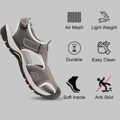 FUEL Soldier-04 Fisherman Sandals for Men (Grey)