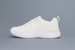 FUEL Skyfit White Lightweight Running Casual Sports Shoes for Women with EVA Sole for Daily Wear