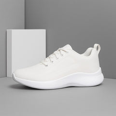 FUEL Skyfit White Lightweight Running Casual Sports Shoes for Women with EVA Sole for Daily Wear