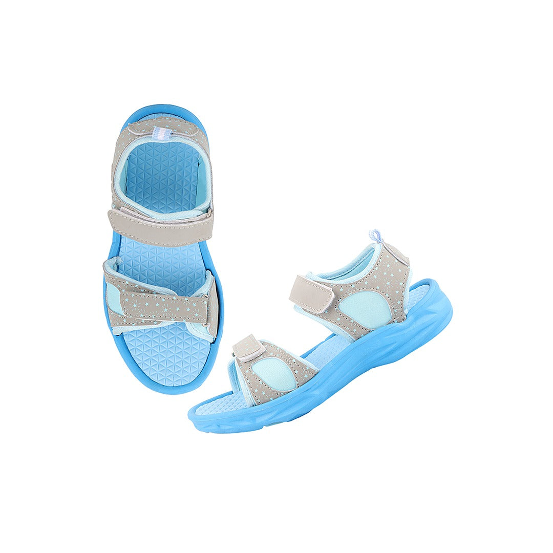 Fuel Yug Kids Sandals (Sky Blue & Grey)