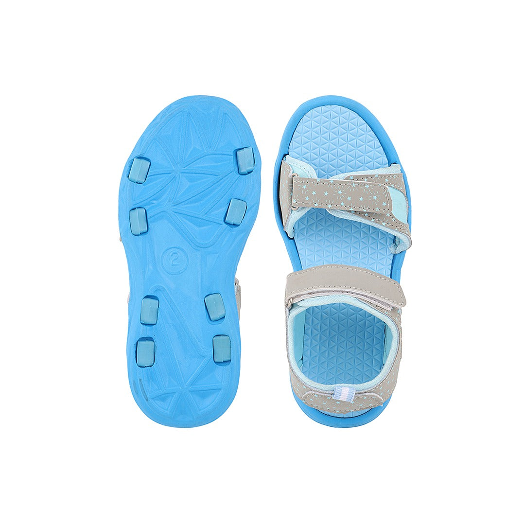 Fuel Yug Kids Sandals (Sky Blue & Grey)