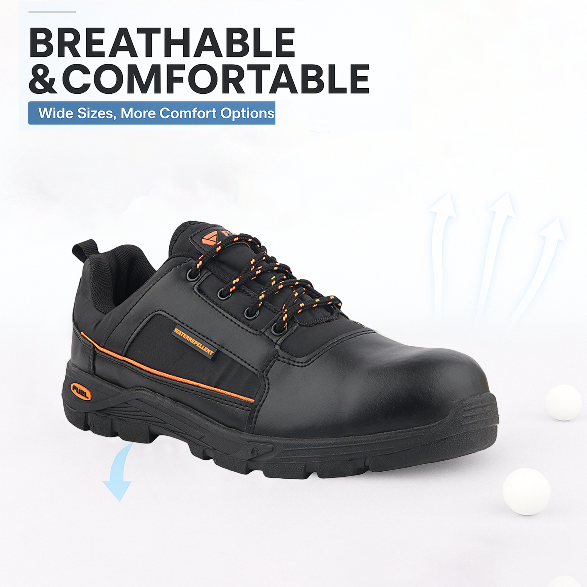Fuel Armour 3 SD Safety Shoes For Men's (Black)
