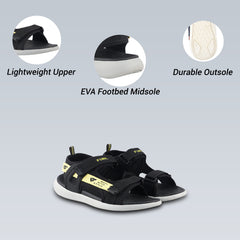FUEL Power-02 Fully Comfort EVA Sandal For Men's (Black)
