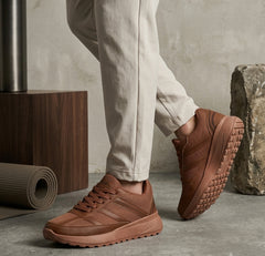 FUEL Frenzy Lightweight & Durable with Stylish Corduroy Cushioned Comfort Durable PVC Sole for Men's (Brown)