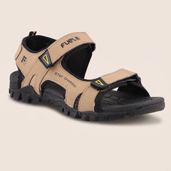 FUEL Krox-01 Casual Sports Sandals for Men's (Beige)
