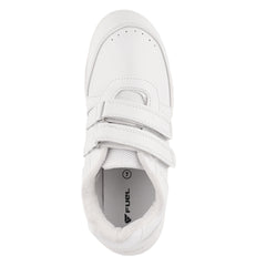 FUEL Comfortable & Breathable School Shoes for Kids in White (Fun-Gola)