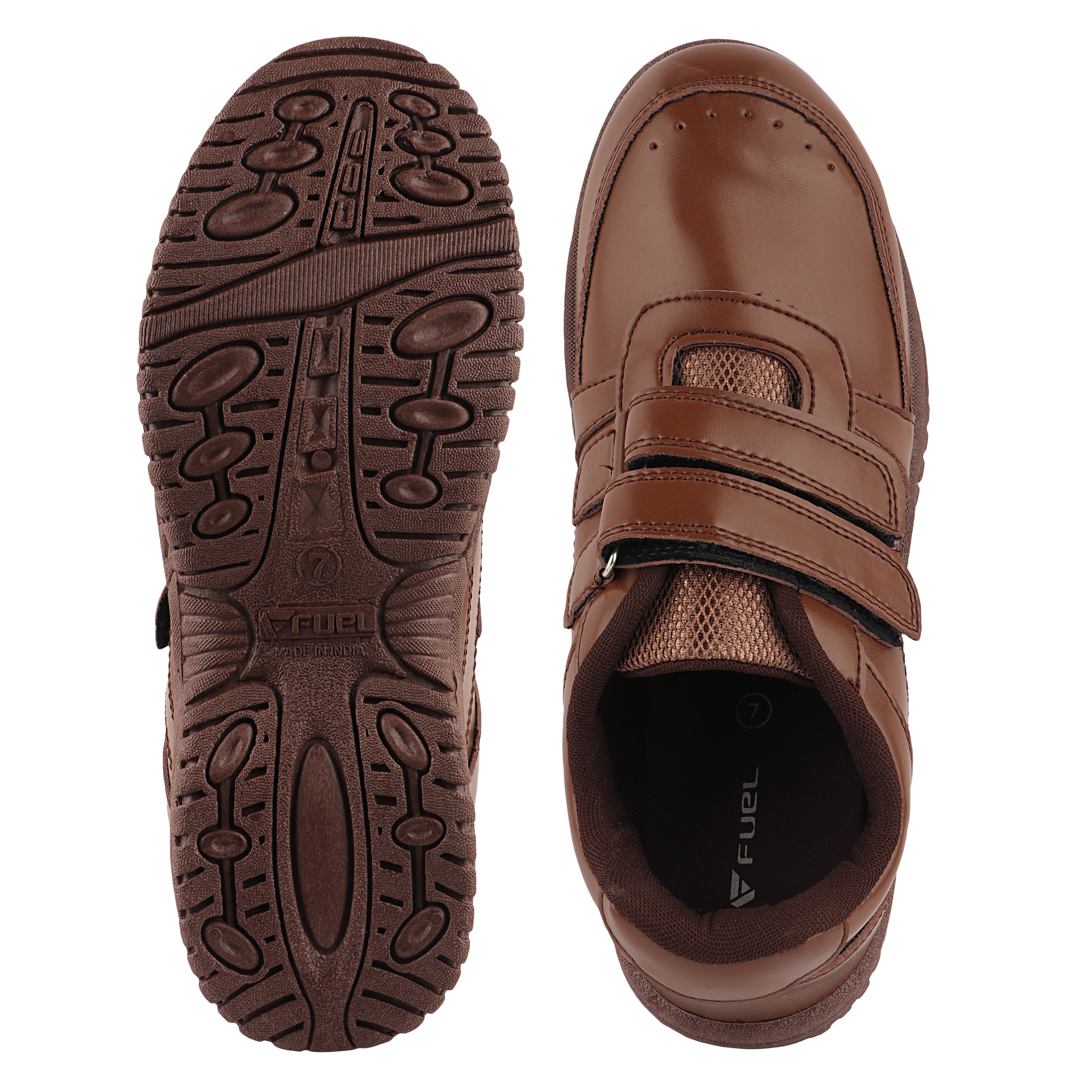 FUEL Comfortable & Breathable School Shoes for s in Brown (Fun-Gola)