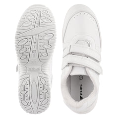 FUEL Comfortable & Breathable School Shoes for Kids in White (Fun-Gola)