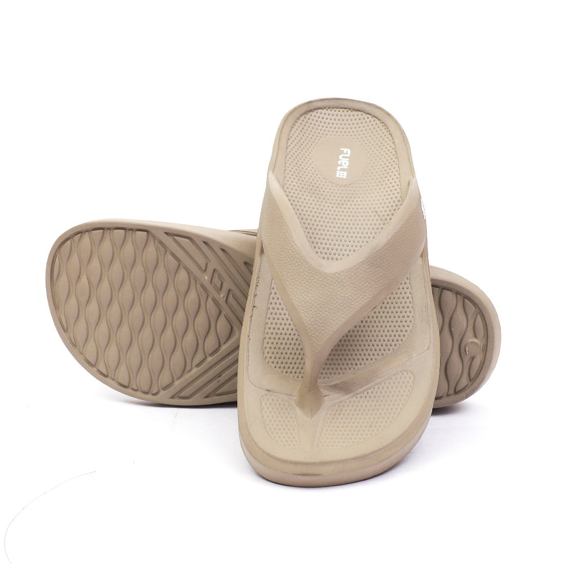 FUEL Extra Comfort Khaki Men s Flip Flops Slippers Lightweight Non Sl