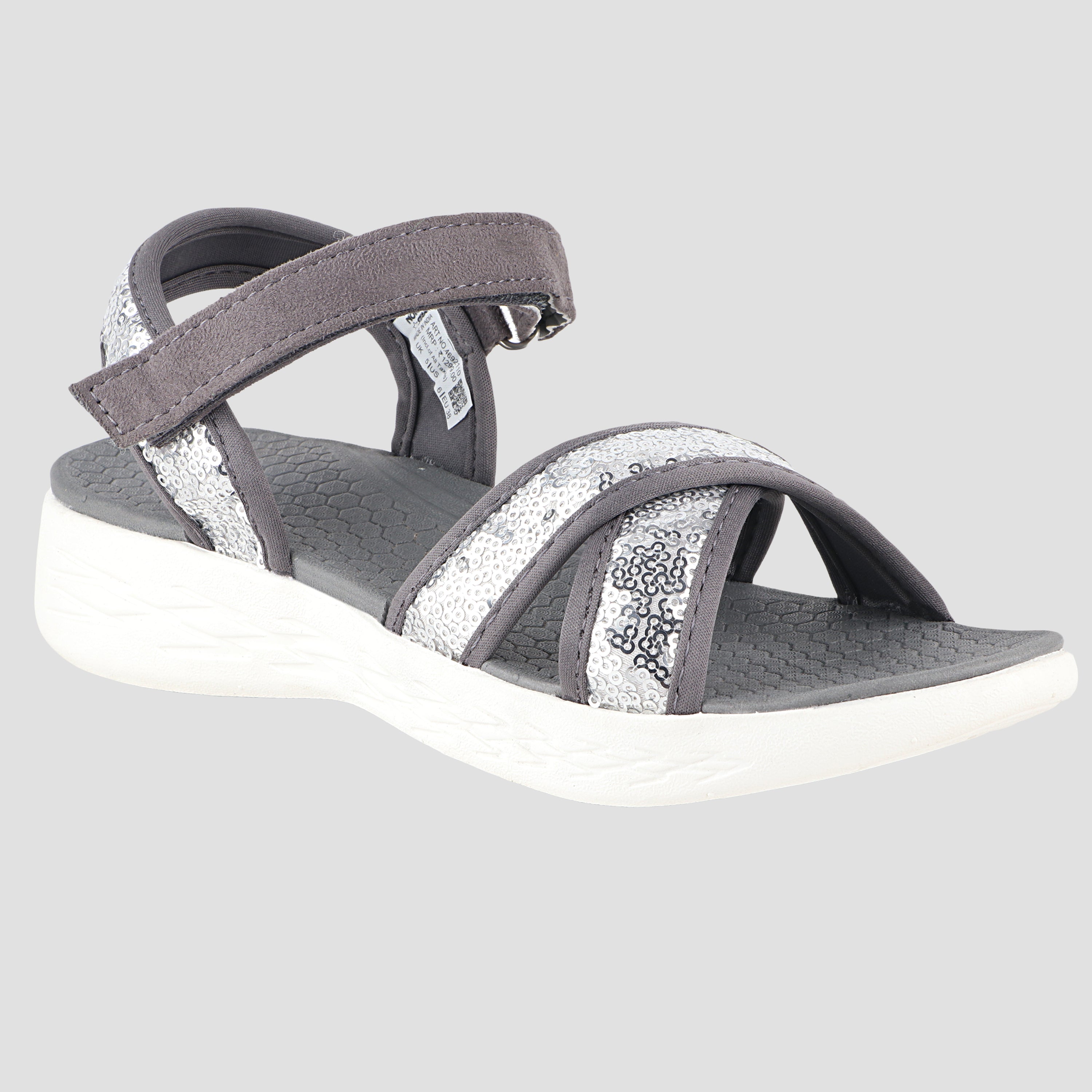 FUEL fashion Sandal for Women (Grey)