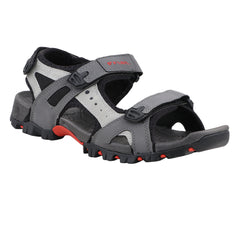 FUEL Timberland-08 Comfortable and Lightweight with Cushioned Footbed Sole Sports Sandals for Men (Grey)