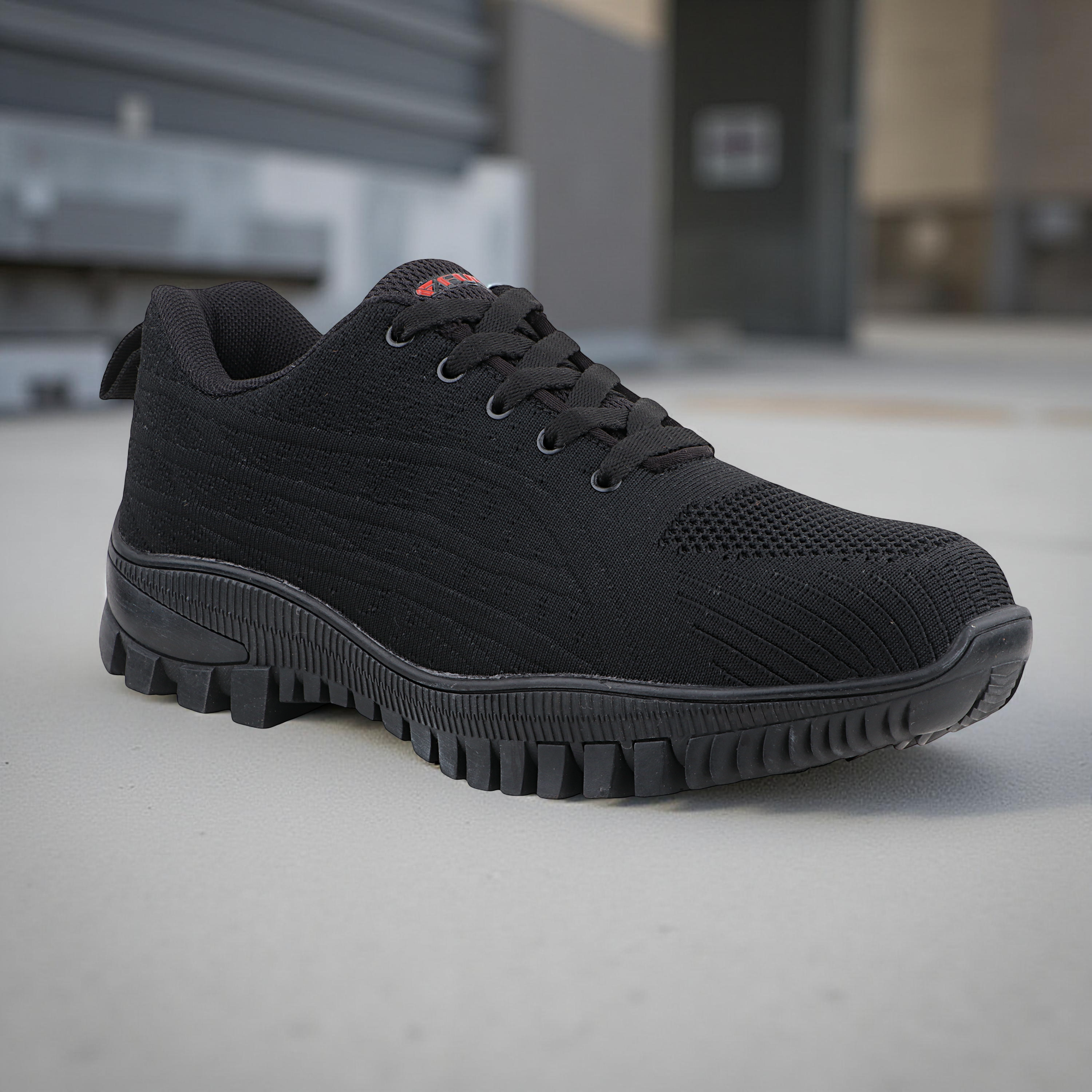 FUEL Trendy Safety Shoes in Strong Knitted Fabric, Metallic toe cap (200 J) Toe with Rubber Sole