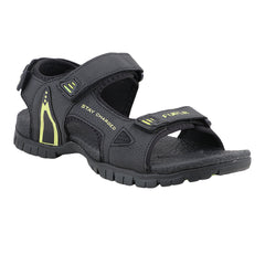 Fuel Rambo-04 sandal for Men  (Black-P.Green)