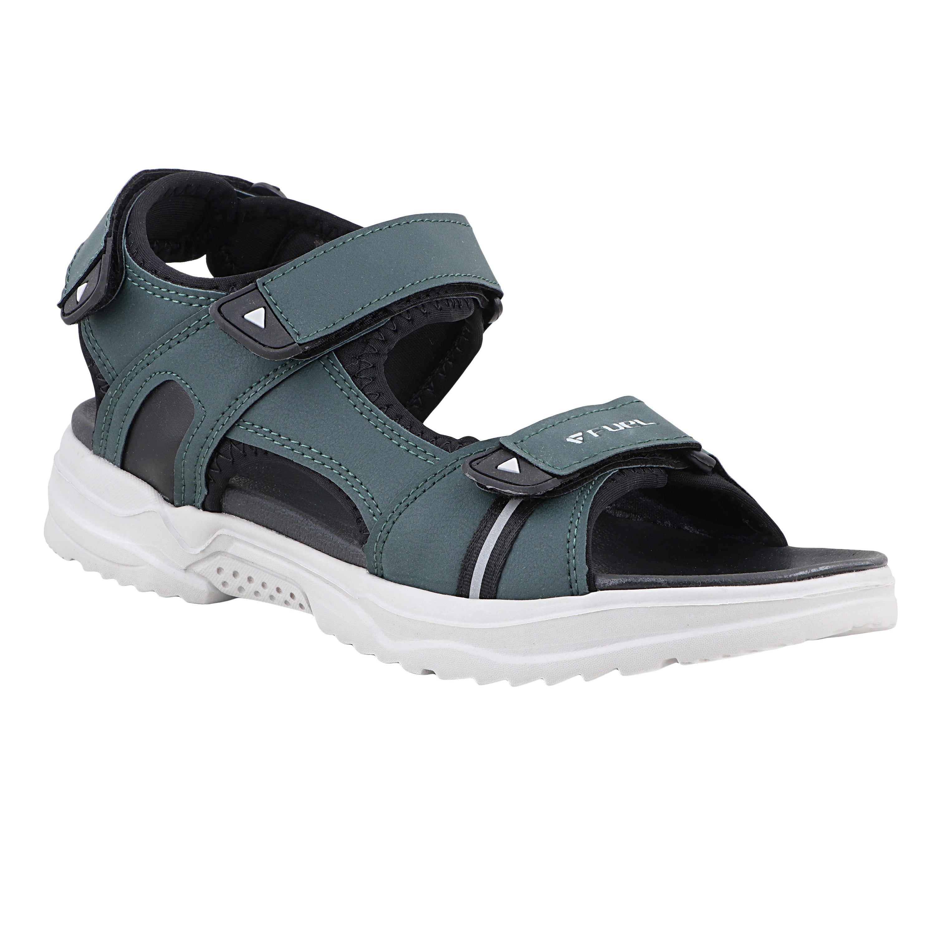 FUEL Combat-06 Chunky Comfortable and Flexible Sole Sports Sandals for Men's (Olive)