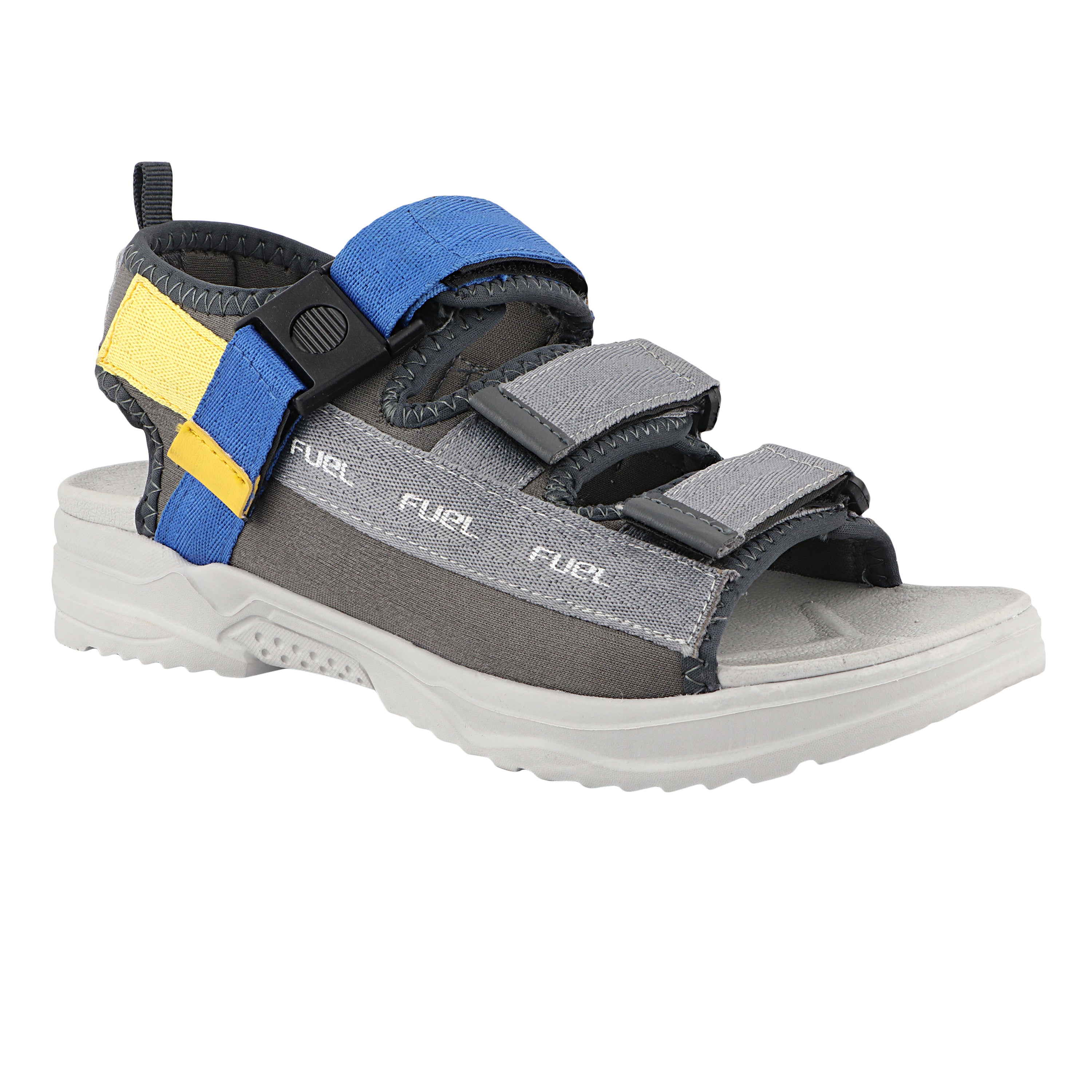 FUEL Combat-05 Comfortable and Stylish Casual Sandals For Men's (Grey)