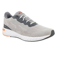 FUEL Rockstar Lightweight Lace-Up & Anti-Skid Men Sports Shoes for Running, Walking, Gym & Casual Wear (Grey)