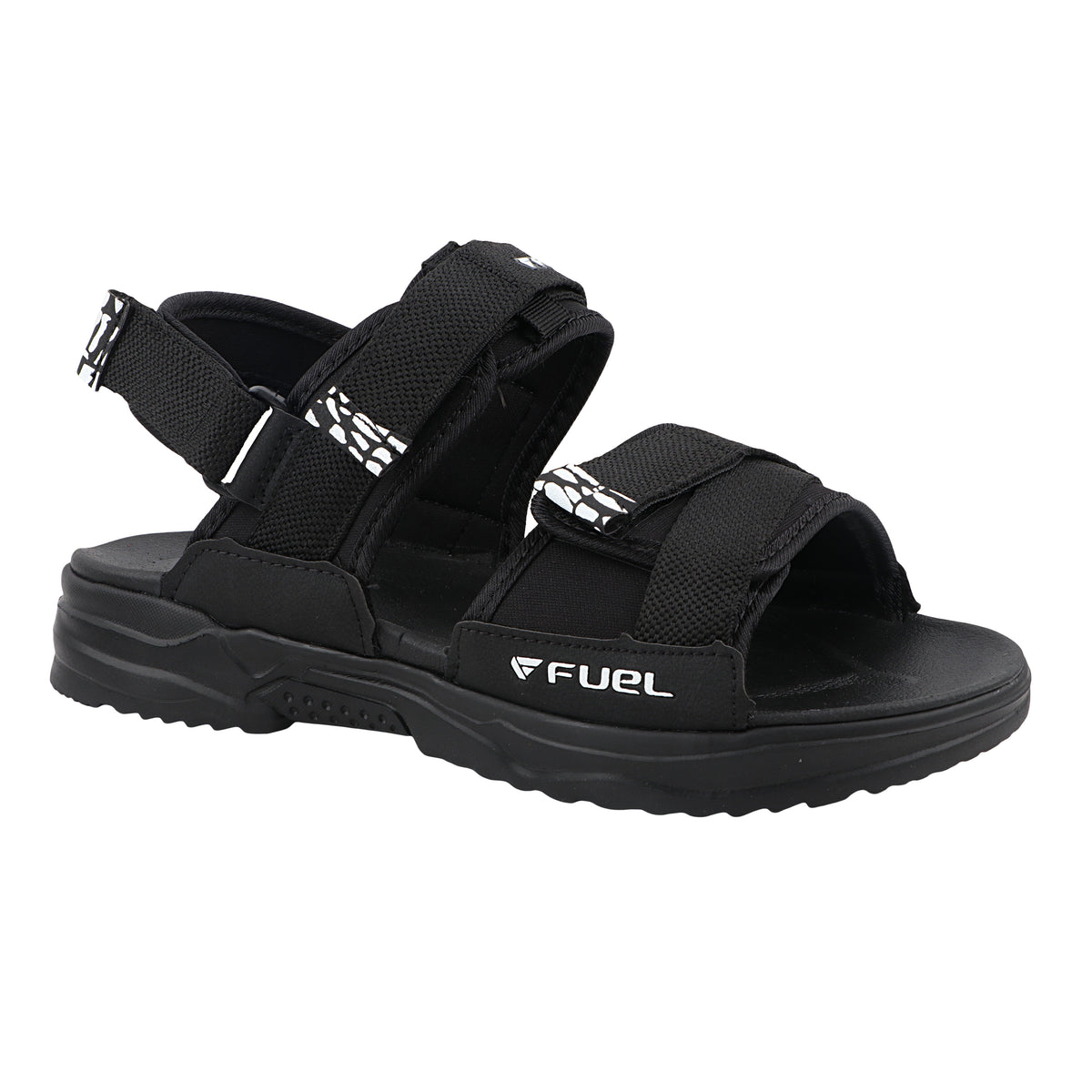 FUEL Combat-01 Breathable & Anti-Skid Outdoor Sandals For Men's (Black)