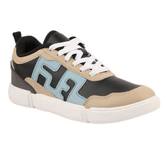 FUEL Striker Athletic Lightweight with Durable PVC Sole and Cushioned Comfort Shoes for Men's (Black)