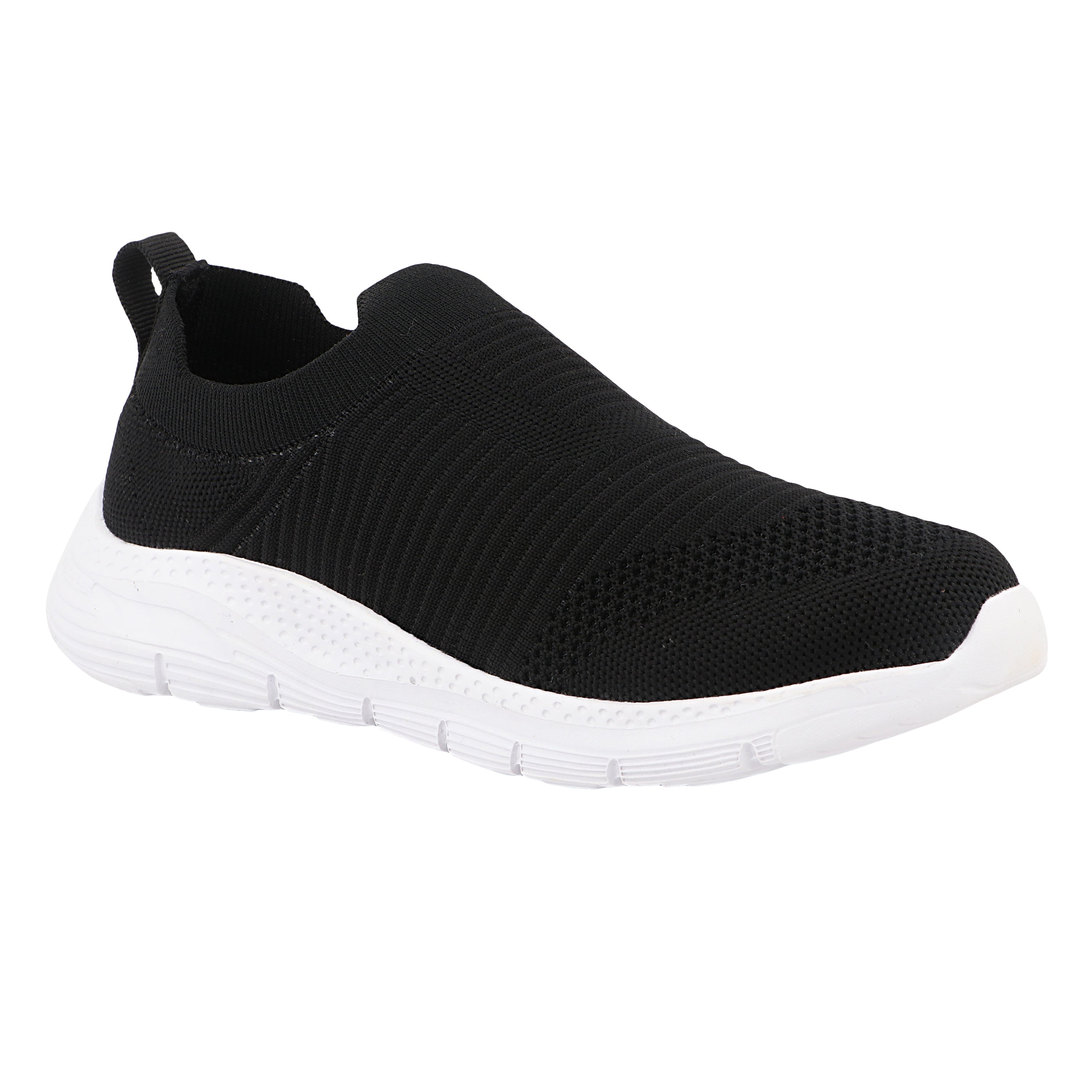 FUEL James-01 Soft Cushioned Footbed and Breathable Knitted Fabric with EVA Sole for Boys (Black)
