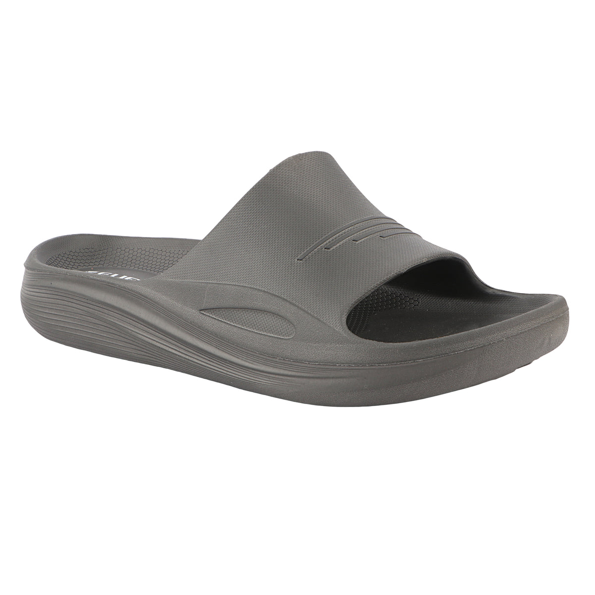 FUEL Cloud Cushioned Footbed and Lightweight Slip-On Design with Anti-Slip Sole for Men's (Grey)