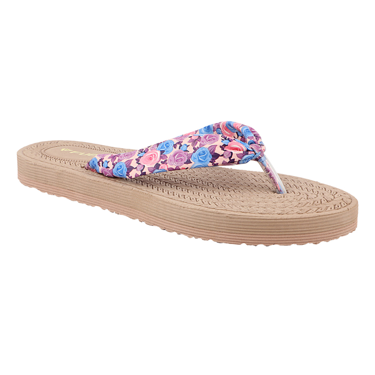 FUEL Flora Cushioned Footbed with Synthetic Cloth Upper & Lightweight EVA Sole for Women's (Purple)