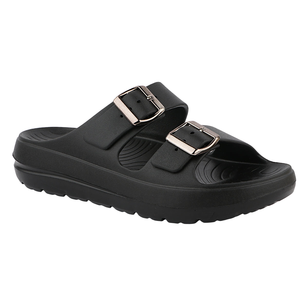 FUEL Florida Lightweight and Comfortable with Soft Cushioned Footbed & Slip-On Design for Women's (Black)
