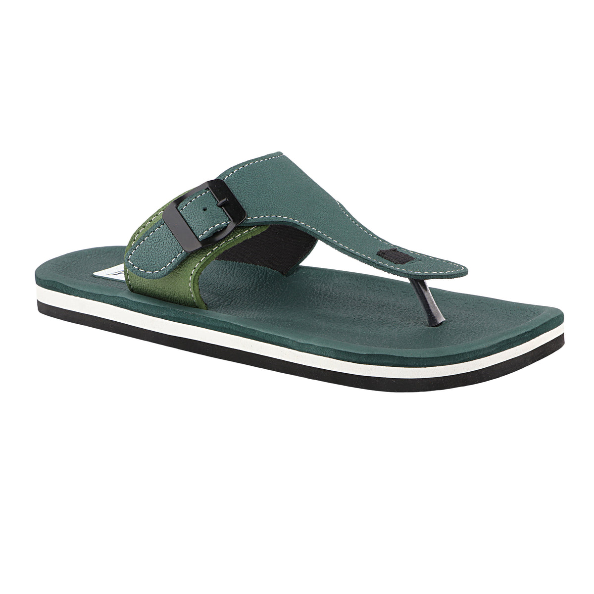 FUEL Walkfit Flexible EVA Sole Slippers with Cushioned Support for Men's (Olive)