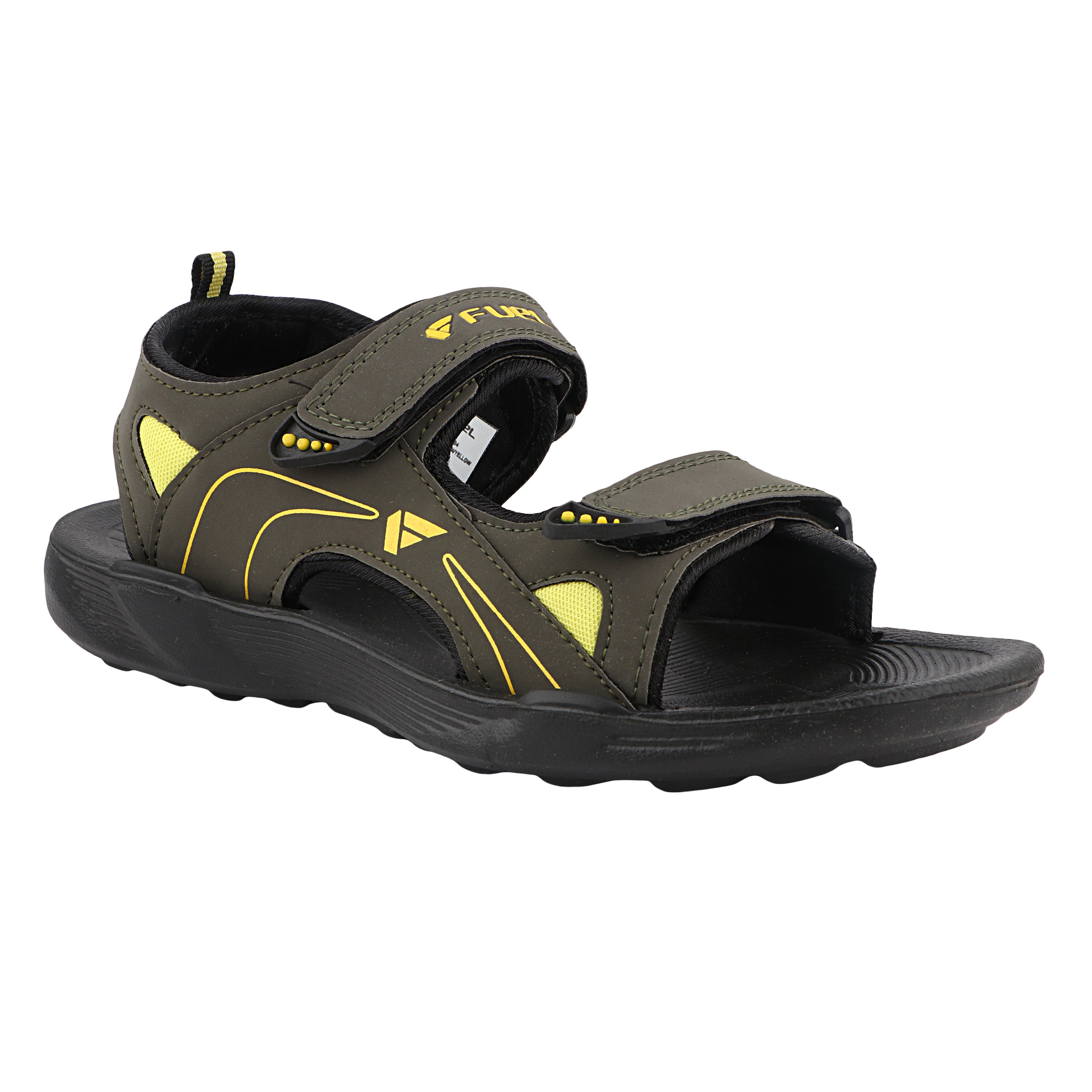 FUEL SA-04 Trendy Outdoor with Soft Comfort Footbed and Casual Slip-On Sandals for Men's (Yellow)