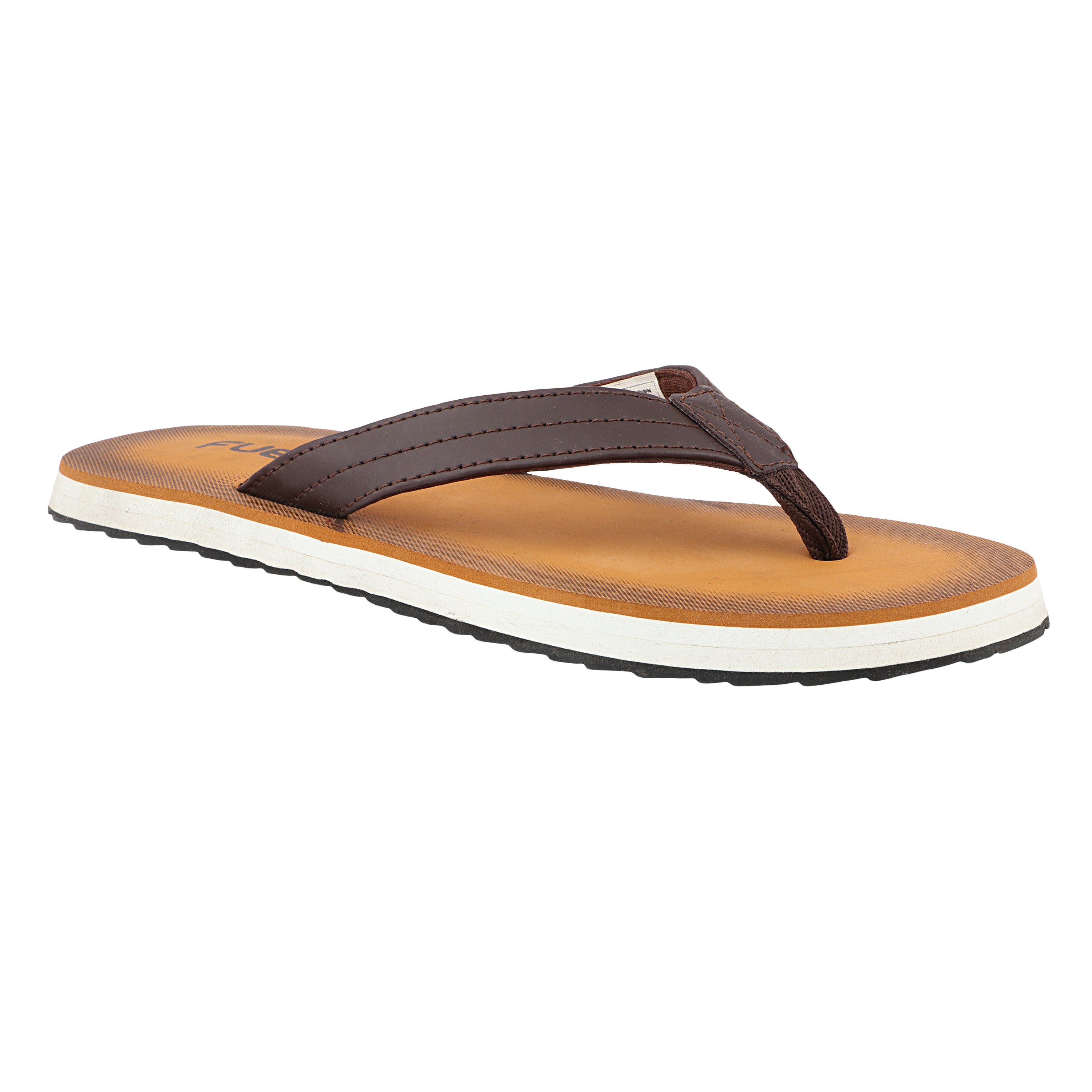 FUEL Roman Lightweight and Comfortable with Soft Cushioning and Superior Grip Slipper for Men's (Brown)