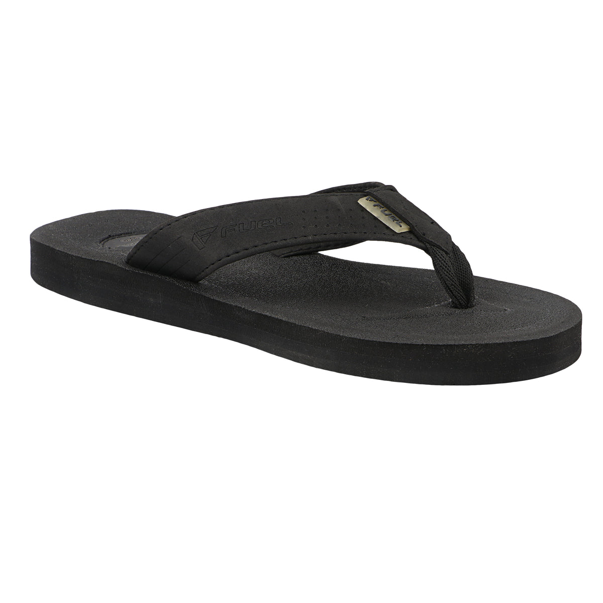FUEL FMS-01 Comfortable with Flexible EVA Sole for Daily Comfort Slipper for Men's (Black)