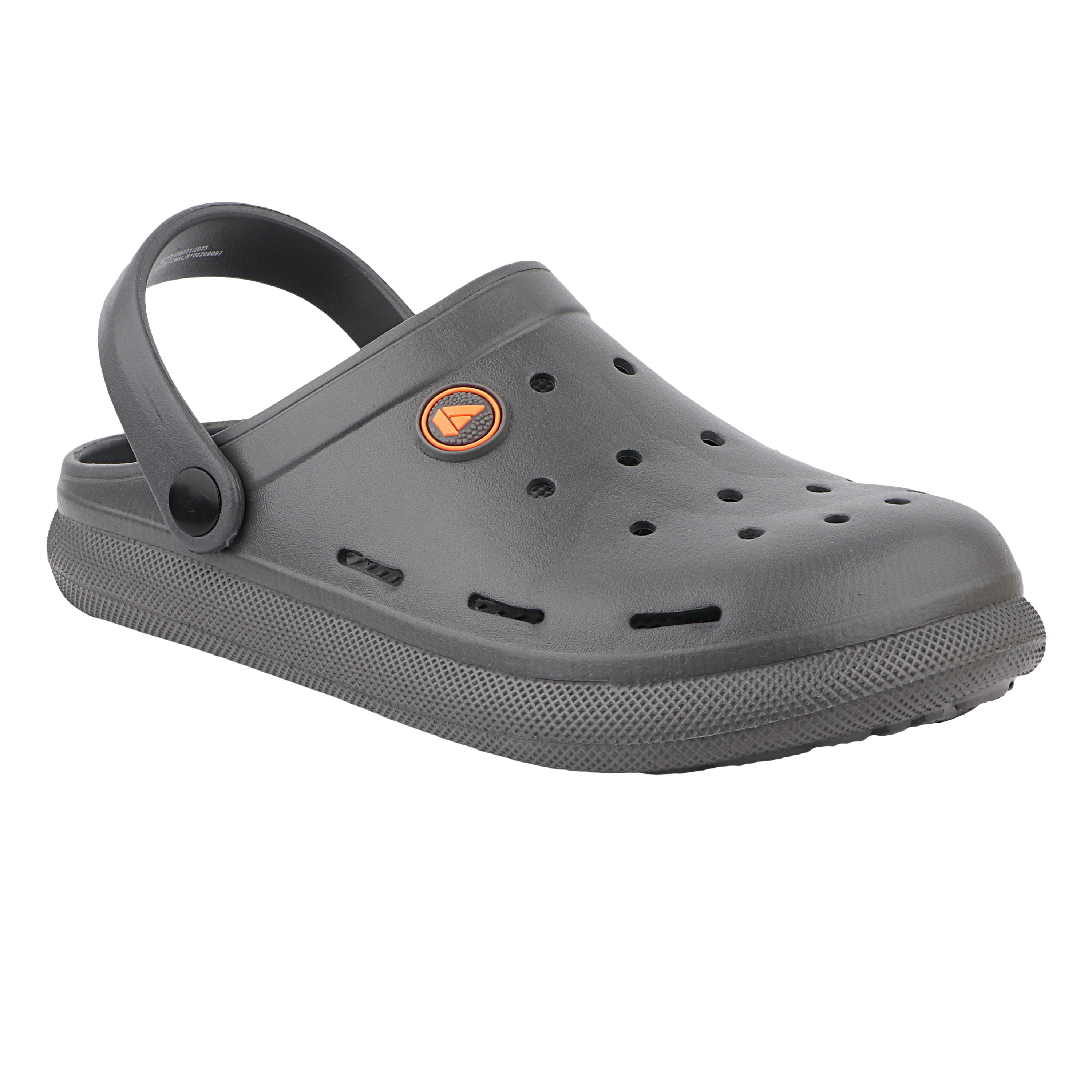 FUEL 1101 Lightweight and Comfortable Slip-On Casual Clogs with Cushioned Footbed Clogs for Men's (Grey)