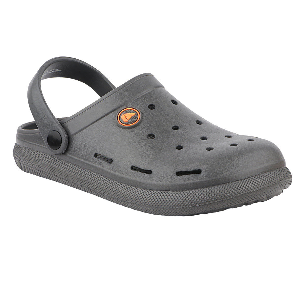 FUEL 1101 Lightweight and Comfortable Slip-On Casual Clogs with Cushioned Footbed Clogs for Men's (Grey)