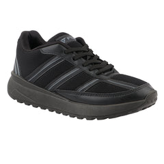 FUEL Frenzy Lightweight & Durable with Stylish Corduroy Cushioned Comfort Durable PVC Sole for Men's (Black)
