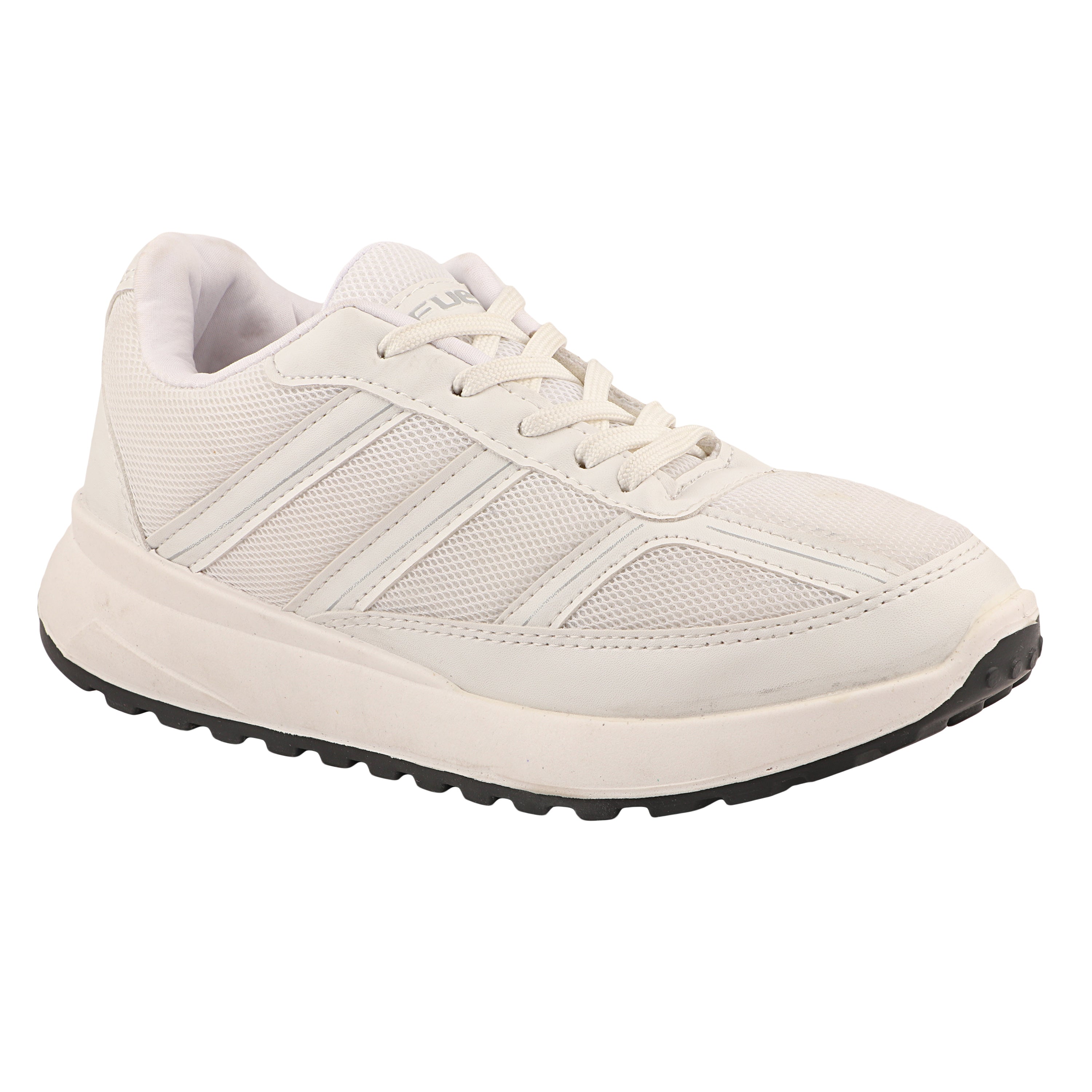 FUEL Frenzy Lightweight & Durable with Stylish Corduroy Cushioned Comfort Durable PVC Sole for Men's (White)