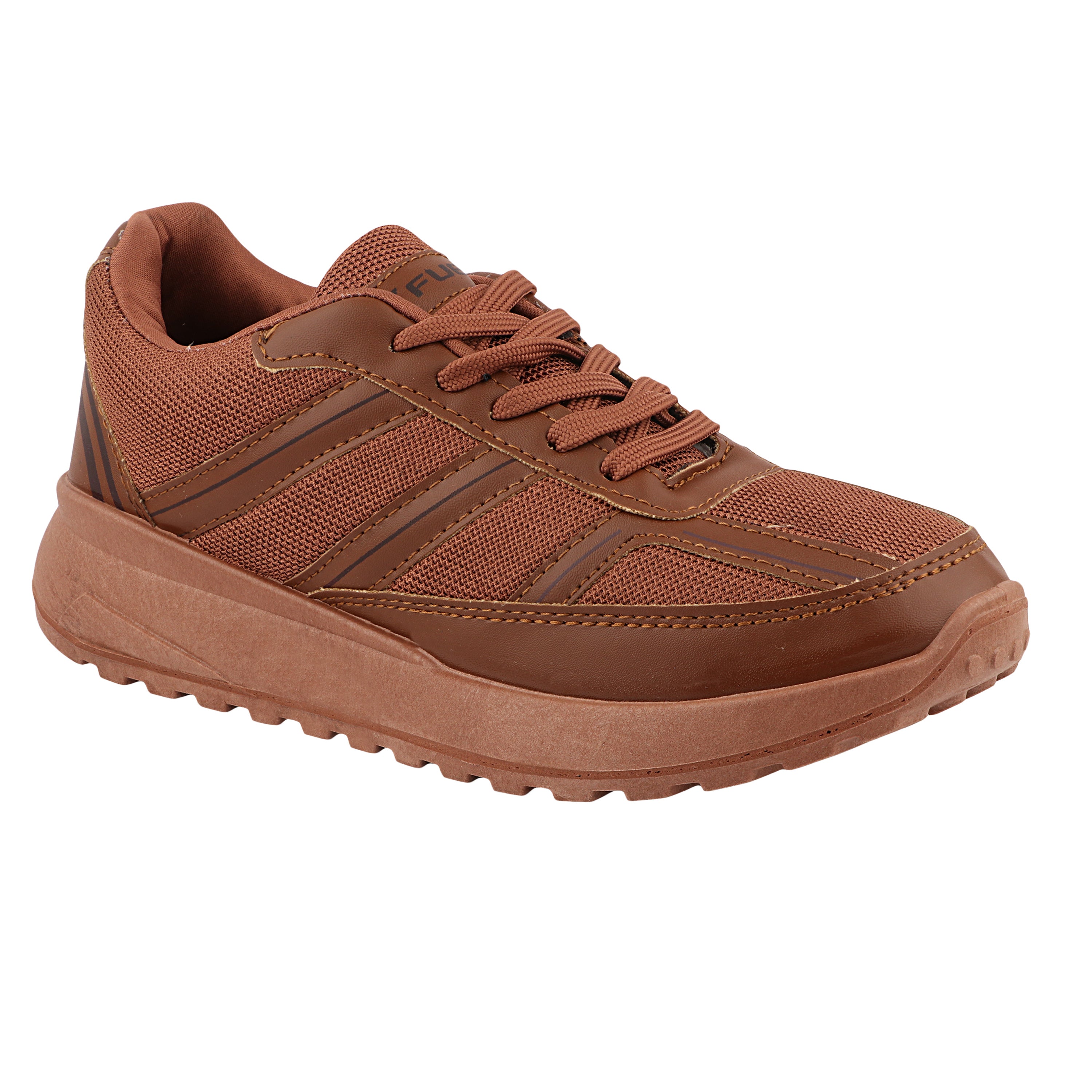 FUEL Frenzy Lightweight & Durable with Stylish Corduroy Cushioned Comfort Durable PVC Sole for Men's (Brown)