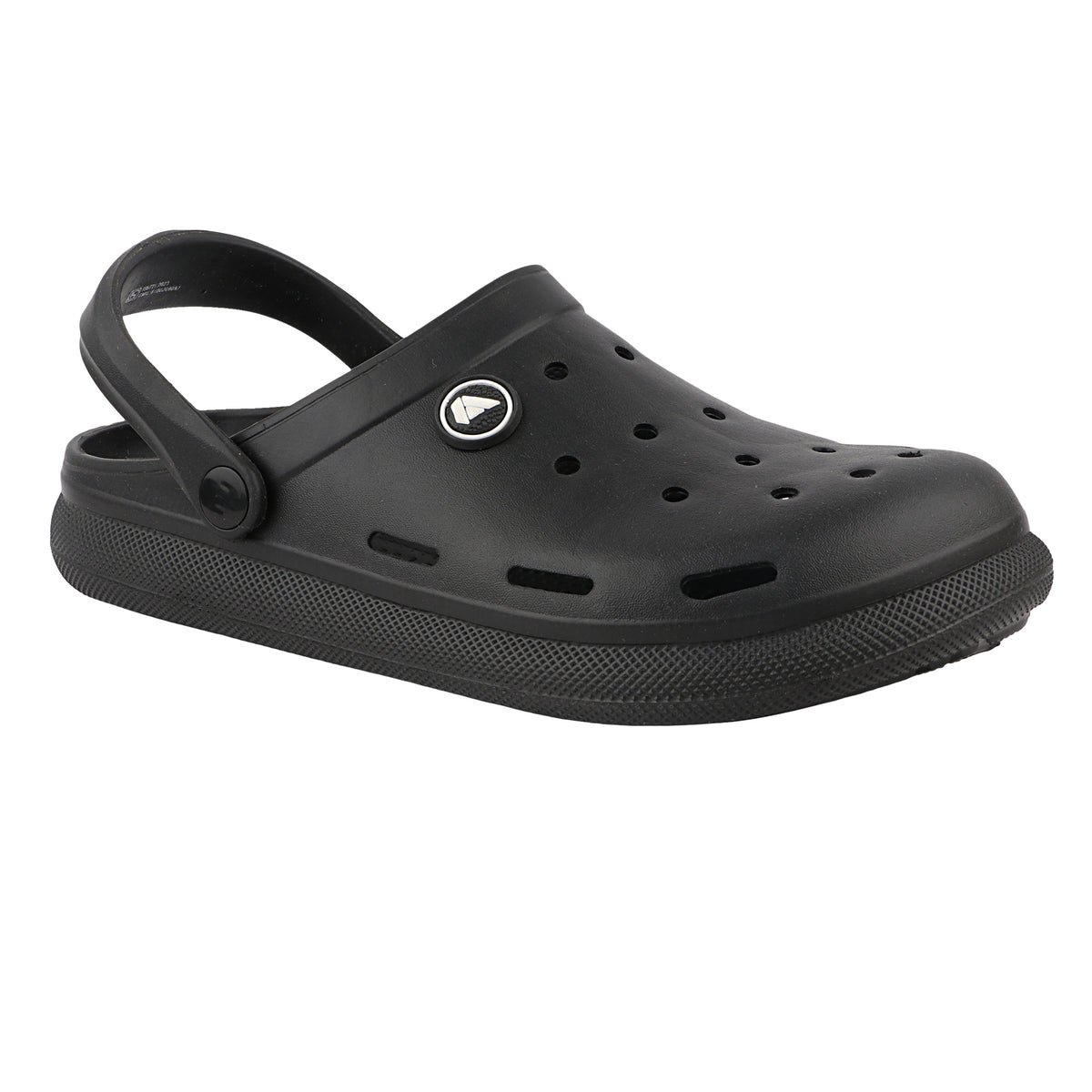 FUEL 1101 Lightweight and Comfortable Slip-On Casual Clogs with Cushioned Footbed Clogs for Men's (Black)