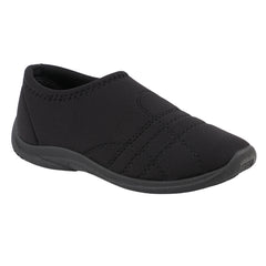 FUEL Comfort-05 Lightweight & Breathable Lycra Upper with Cushioned Footbed Casual Slip-On Shoes for Women's (Black)