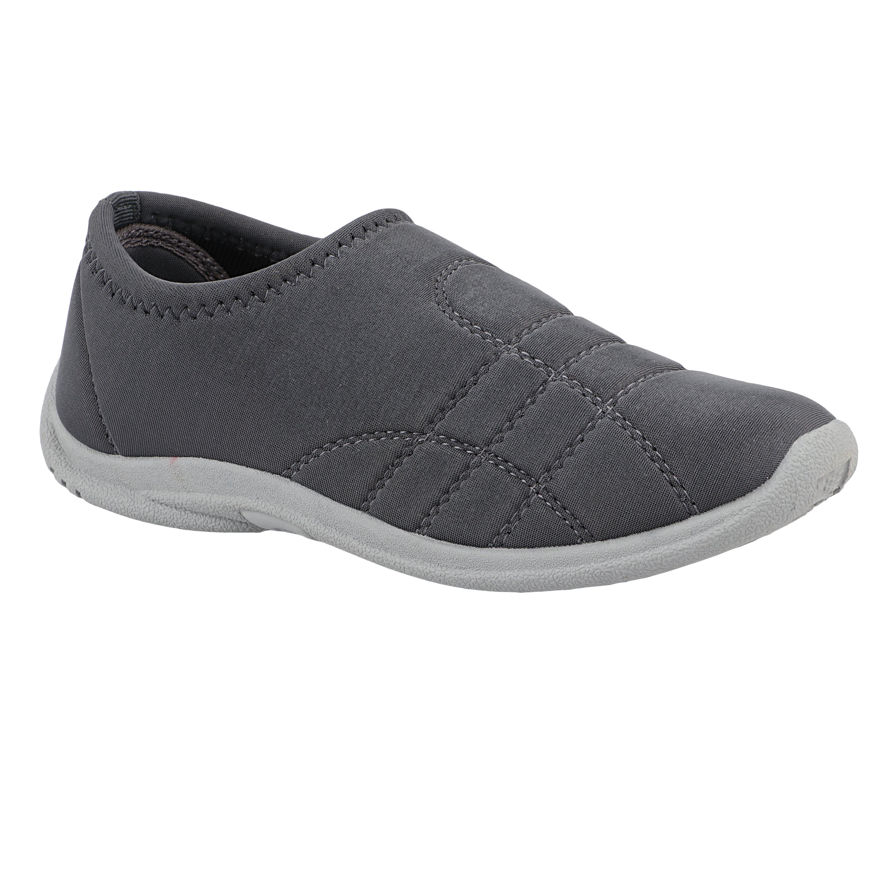FUEL Comfort-05 Lightweight & Breathable Lycra Upper with Cushioned Footbed Casual Slip-On Shoes for Women's (Grey)